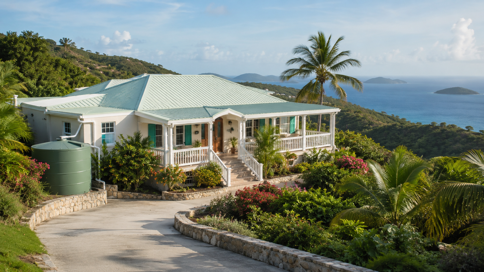 Single Caribbean property monitored by STJ Live Cisterns